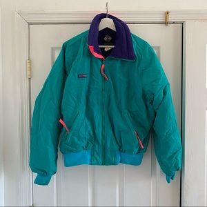 Vintage colorful Columbia coat